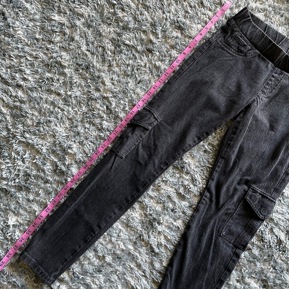 CAbi Jeans Gray Pull On Jeggings Denim Cargo Skinny Jeans - Picture 11 of 13
